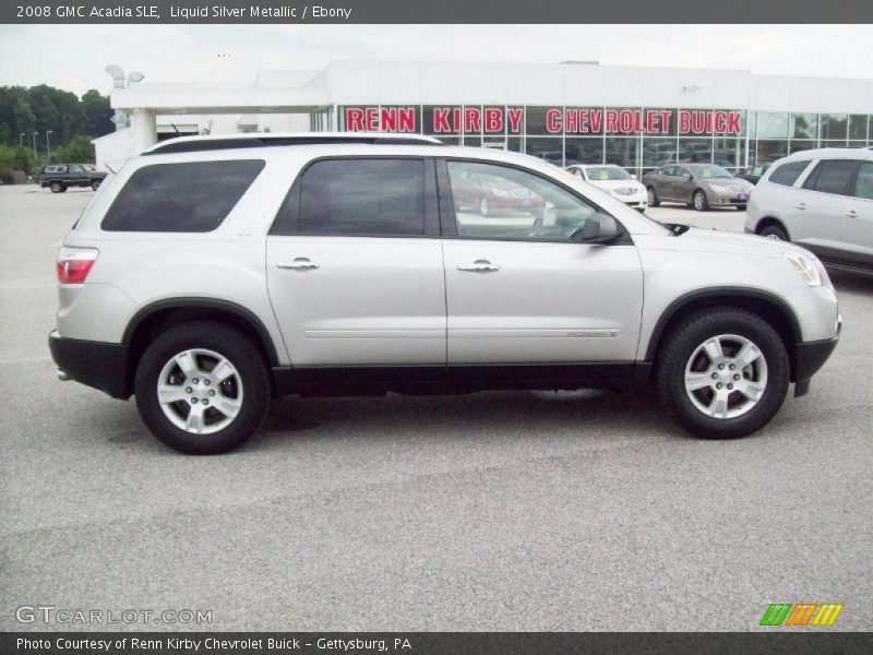 Liquid Silver Metallic / Ebony 2008 GMC Acadia SLE