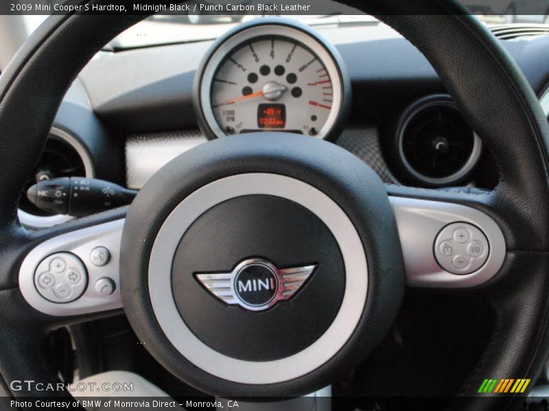 Midnight Black / Punch Carbon Black Leather 2009 Mini Cooper S Hardtop