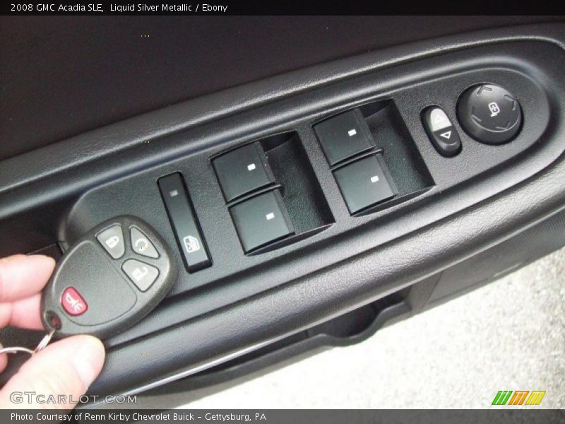 Liquid Silver Metallic / Ebony 2008 GMC Acadia SLE