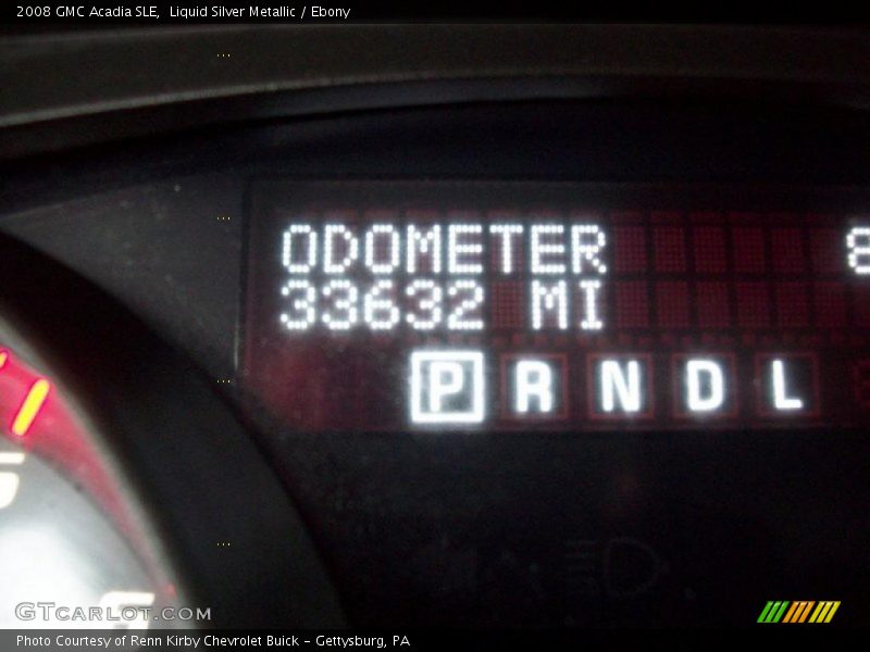 Liquid Silver Metallic / Ebony 2008 GMC Acadia SLE