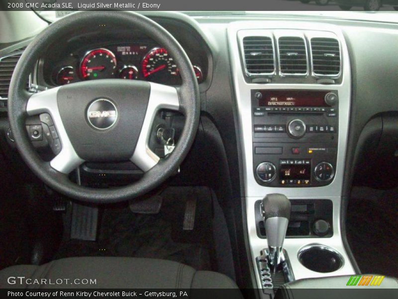 Liquid Silver Metallic / Ebony 2008 GMC Acadia SLE