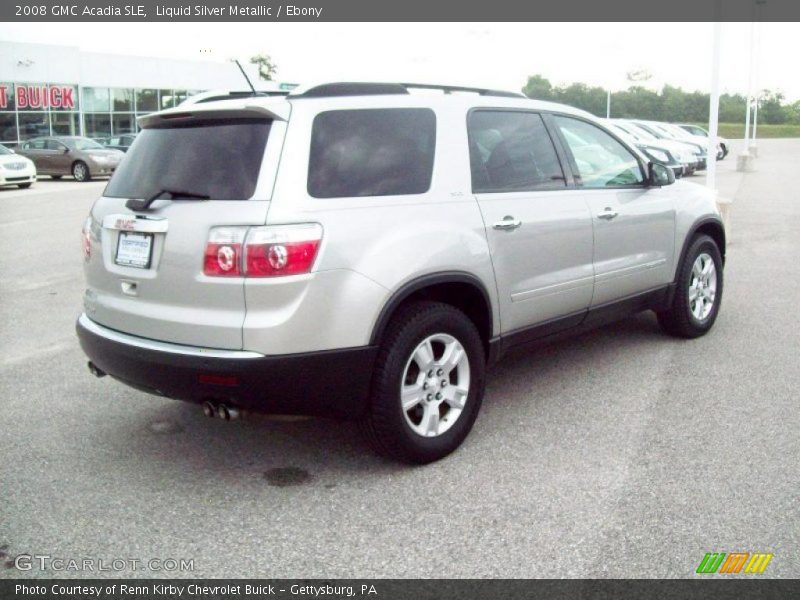 Liquid Silver Metallic / Ebony 2008 GMC Acadia SLE