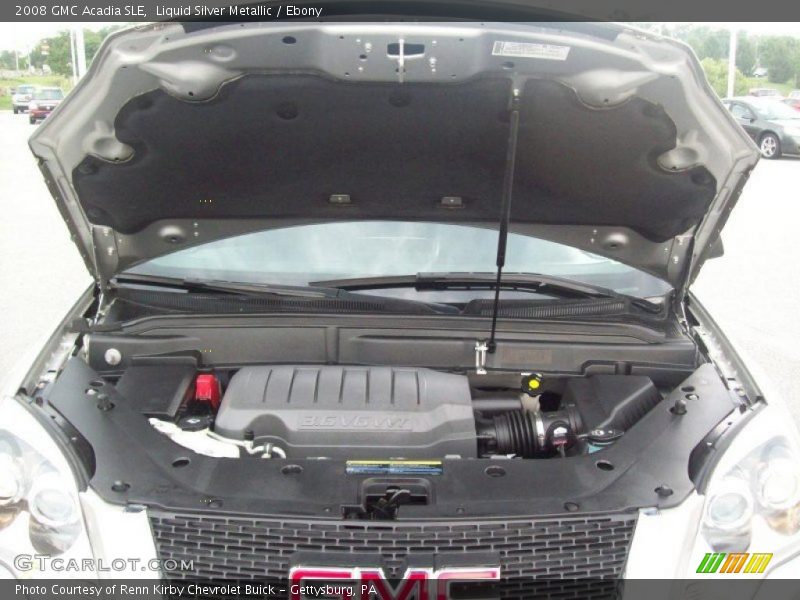 Liquid Silver Metallic / Ebony 2008 GMC Acadia SLE