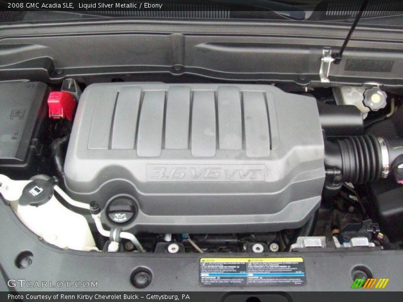 Liquid Silver Metallic / Ebony 2008 GMC Acadia SLE