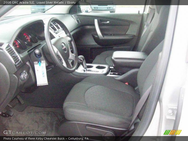 Liquid Silver Metallic / Ebony 2008 GMC Acadia SLE