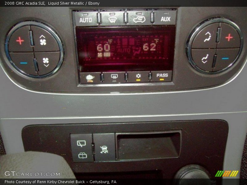 Liquid Silver Metallic / Ebony 2008 GMC Acadia SLE