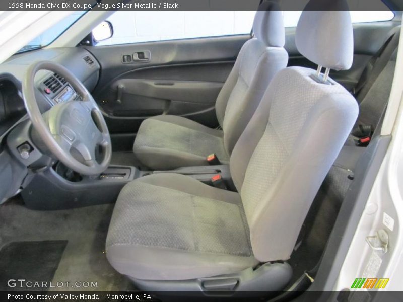 Vogue Silver Metallic / Black 1998 Honda Civic DX Coupe