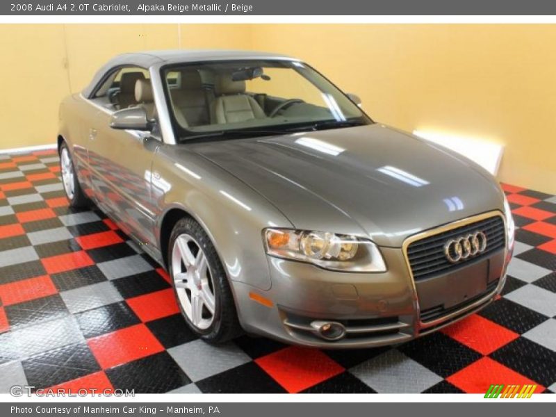 Alpaka Beige Metallic / Beige 2008 Audi A4 2.0T Cabriolet