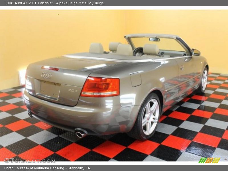 Alpaka Beige Metallic / Beige 2008 Audi A4 2.0T Cabriolet