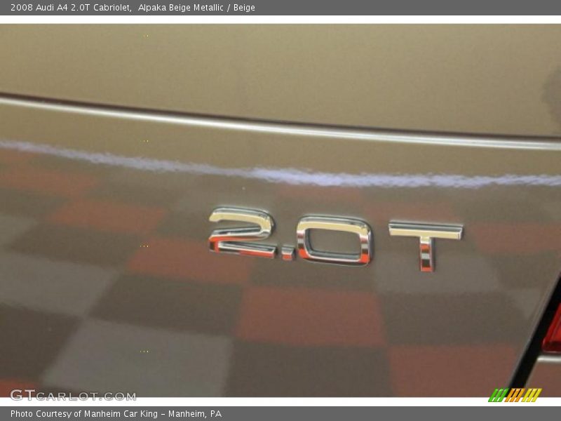 Alpaka Beige Metallic / Beige 2008 Audi A4 2.0T Cabriolet
