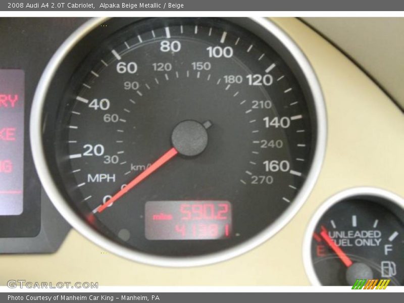 Alpaka Beige Metallic / Beige 2008 Audi A4 2.0T Cabriolet