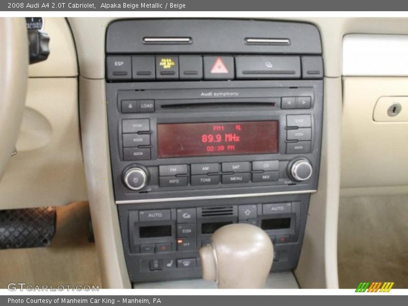 Alpaka Beige Metallic / Beige 2008 Audi A4 2.0T Cabriolet