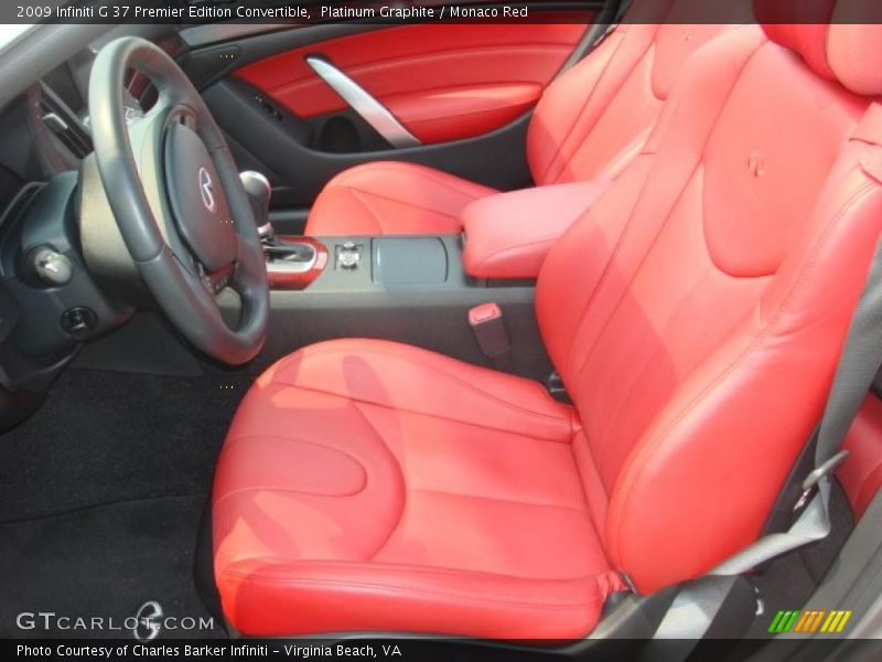  2009 G 37 Premier Edition Convertible Monaco Red Interior