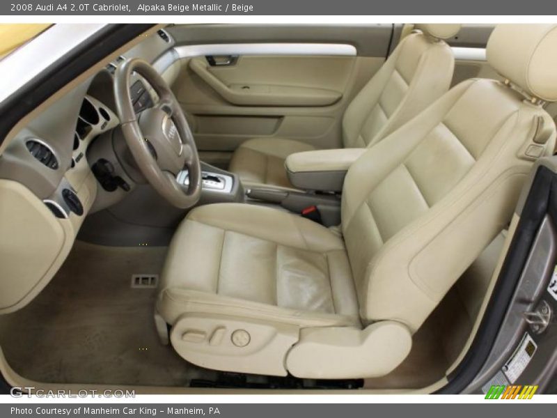 Alpaka Beige Metallic / Beige 2008 Audi A4 2.0T Cabriolet