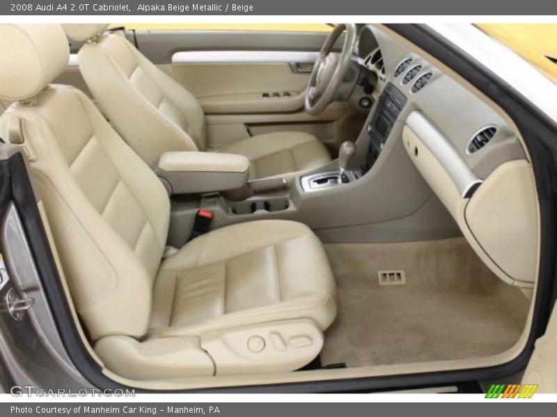 Alpaka Beige Metallic / Beige 2008 Audi A4 2.0T Cabriolet