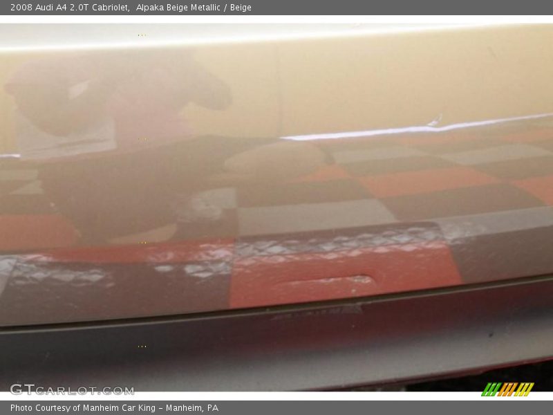 Alpaka Beige Metallic / Beige 2008 Audi A4 2.0T Cabriolet