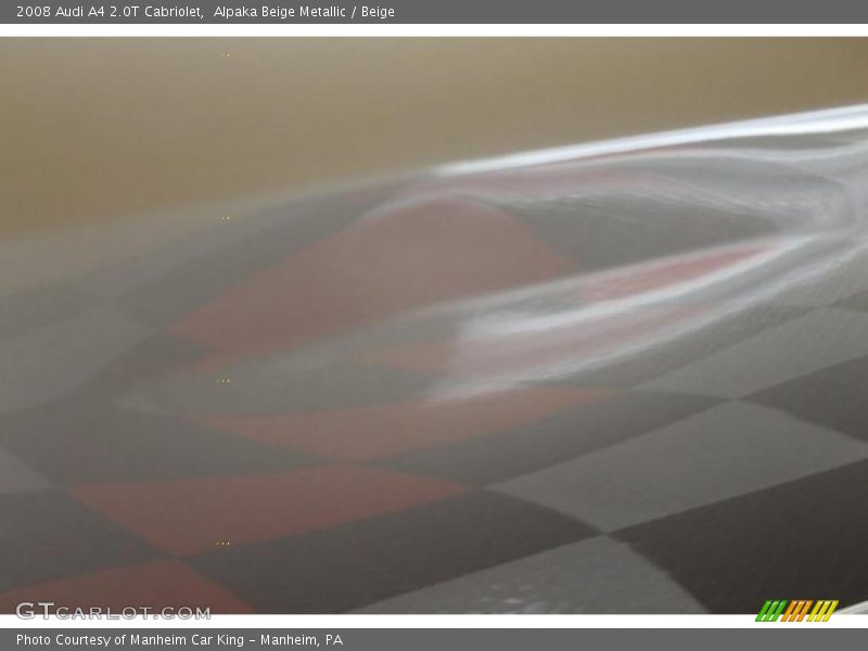 Alpaka Beige Metallic / Beige 2008 Audi A4 2.0T Cabriolet