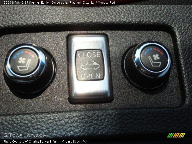 Controls of 2009 G 37 Premier Edition Convertible