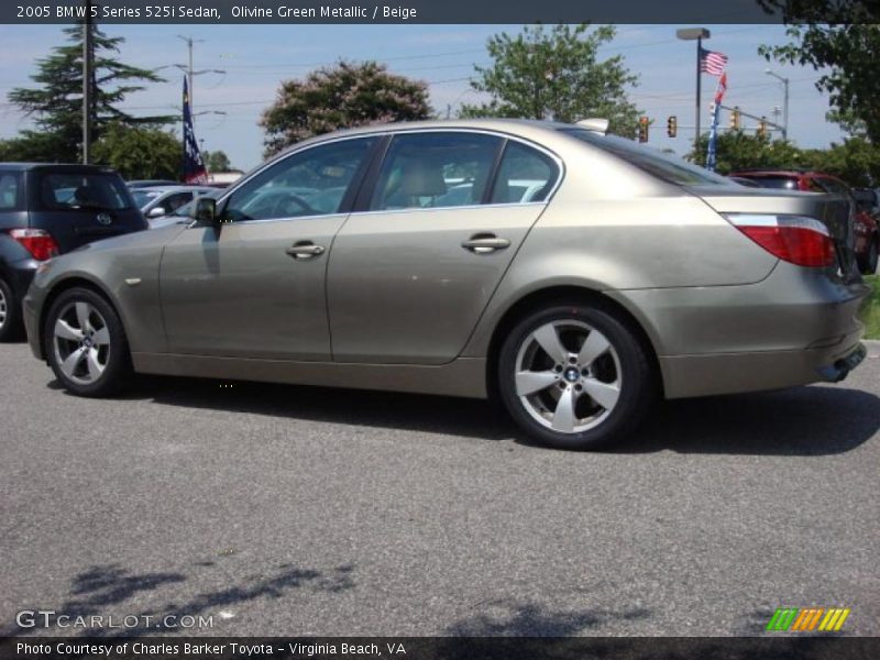 Olivine Green Metallic / Beige 2005 BMW 5 Series 525i Sedan