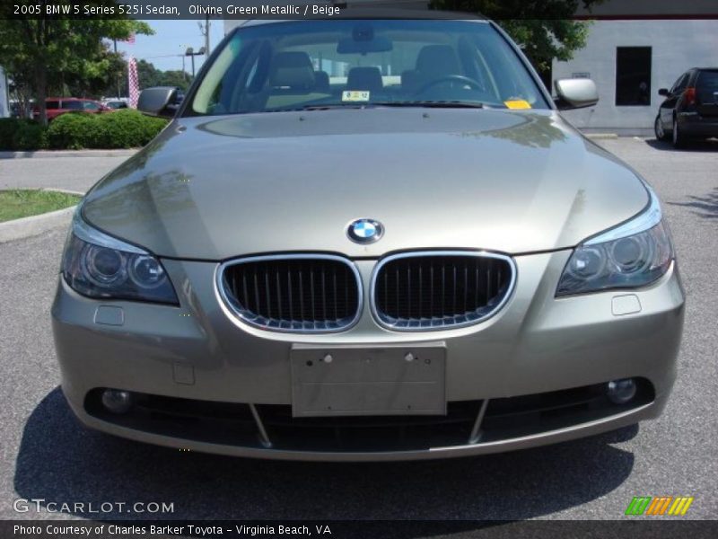 Olivine Green Metallic / Beige 2005 BMW 5 Series 525i Sedan