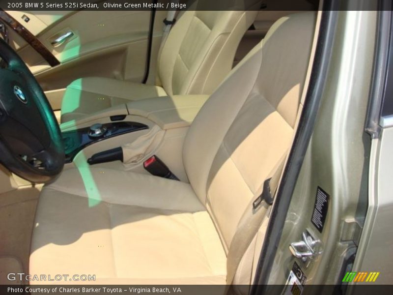 Olivine Green Metallic / Beige 2005 BMW 5 Series 525i Sedan