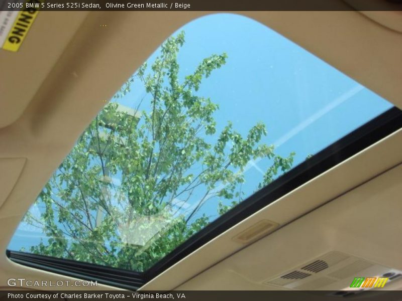Olivine Green Metallic / Beige 2005 BMW 5 Series 525i Sedan