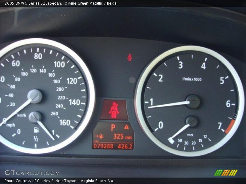 Olivine Green Metallic / Beige 2005 BMW 5 Series 525i Sedan