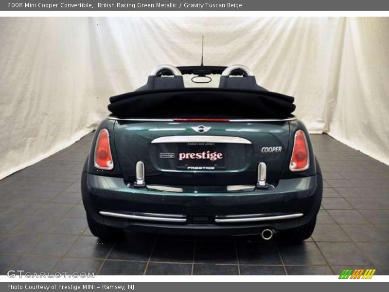 British Racing Green Metallic / Gravity Tuscan Beige 2008 Mini Cooper Convertible