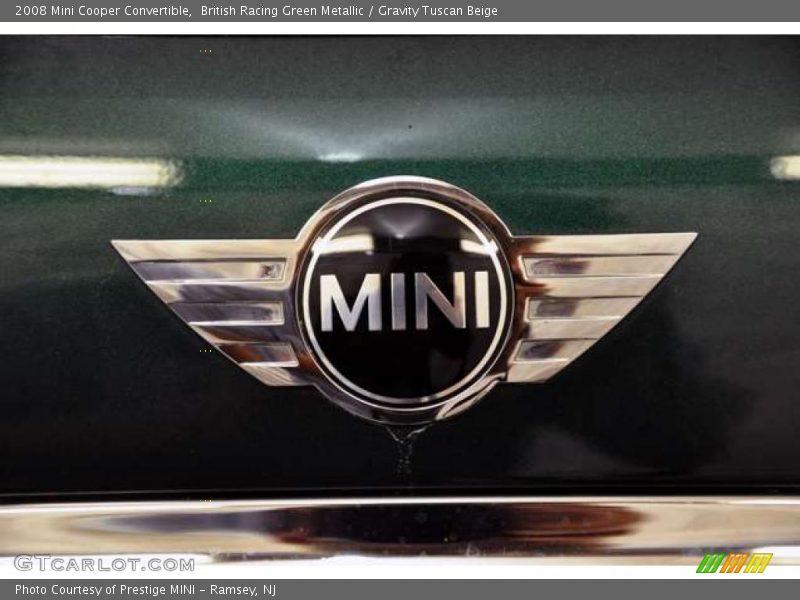 British Racing Green Metallic / Gravity Tuscan Beige 2008 Mini Cooper Convertible