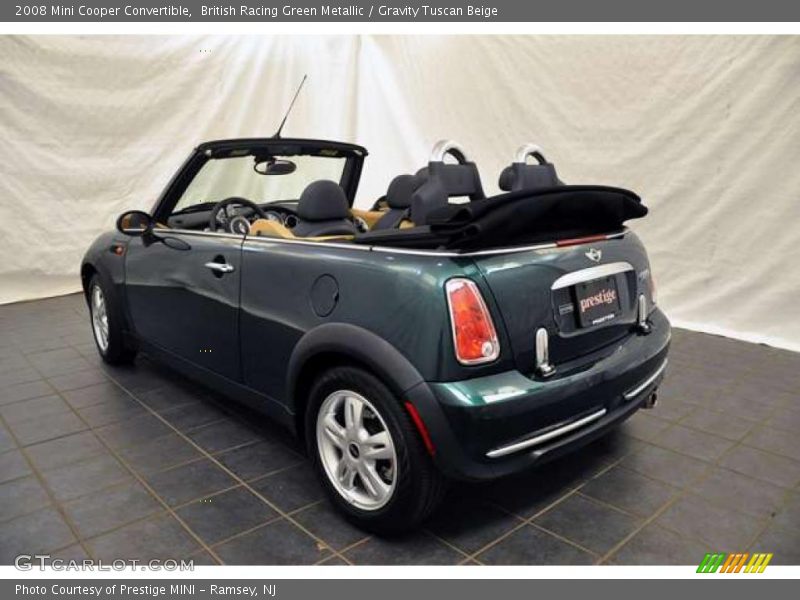 British Racing Green Metallic / Gravity Tuscan Beige 2008 Mini Cooper Convertible