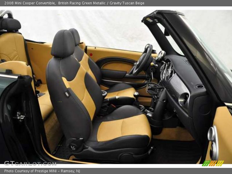 British Racing Green Metallic / Gravity Tuscan Beige 2008 Mini Cooper Convertible