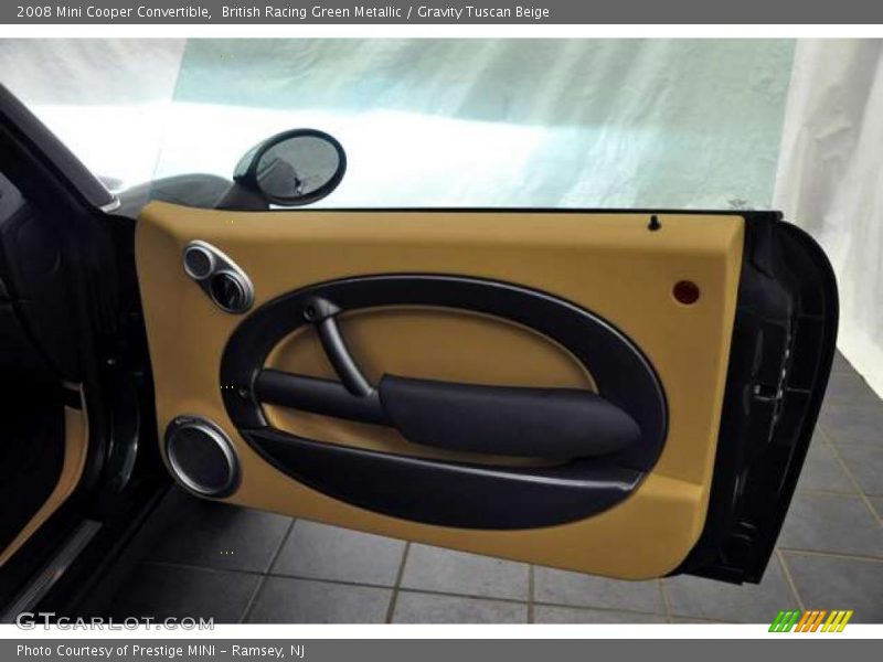 British Racing Green Metallic / Gravity Tuscan Beige 2008 Mini Cooper Convertible