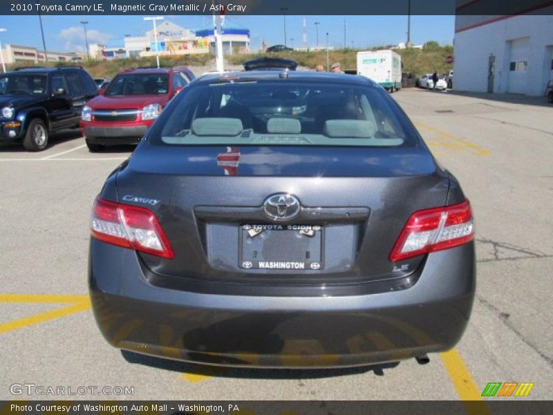 Magnetic Gray Metallic / Ash Gray 2010 Toyota Camry LE