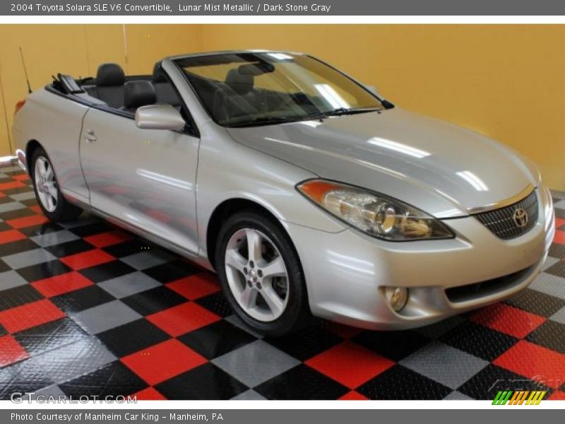 Lunar Mist Metallic / Dark Stone Gray 2004 Toyota Solara SLE V6 Convertible