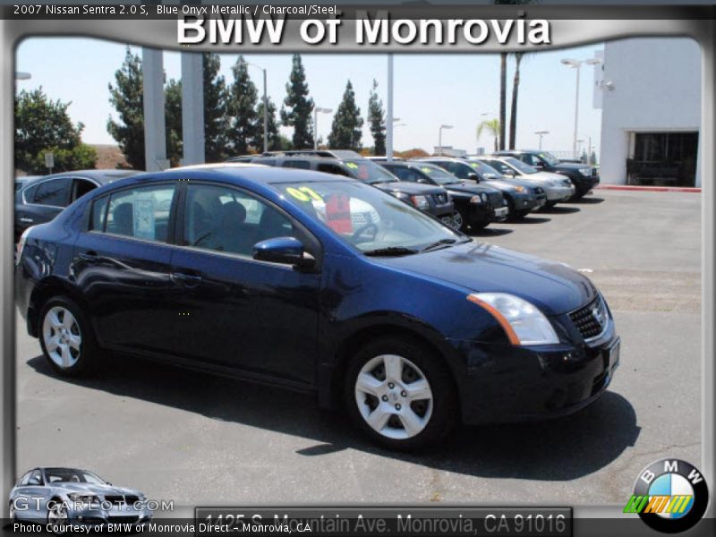 Blue Onyx Metallic / Charcoal/Steel 2007 Nissan Sentra 2.0 S