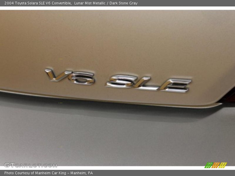Lunar Mist Metallic / Dark Stone Gray 2004 Toyota Solara SLE V6 Convertible
