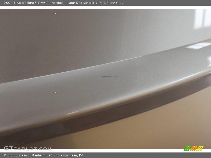 Lunar Mist Metallic / Dark Stone Gray 2004 Toyota Solara SLE V6 Convertible