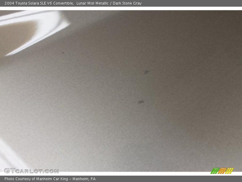 Lunar Mist Metallic / Dark Stone Gray 2004 Toyota Solara SLE V6 Convertible