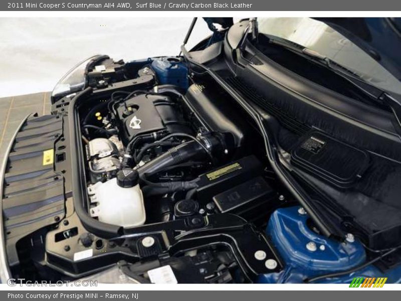 Surf Blue / Gravity Carbon Black Leather 2011 Mini Cooper S Countryman All4 AWD