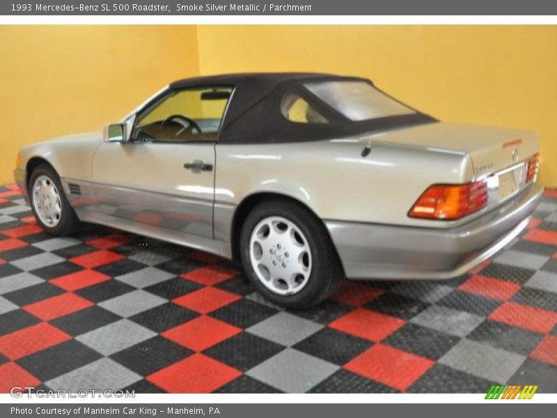 Smoke Silver Metallic / Parchment 1993 Mercedes-Benz SL 500 Roadster