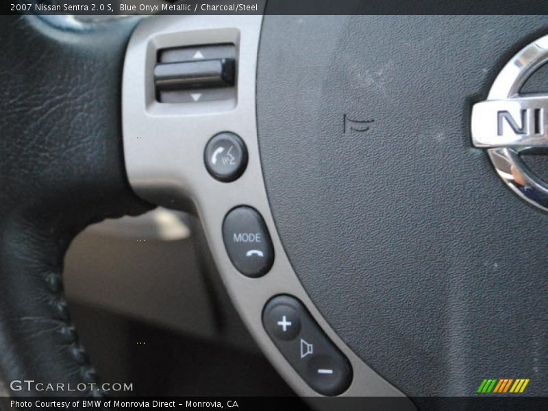 Blue Onyx Metallic / Charcoal/Steel 2007 Nissan Sentra 2.0 S