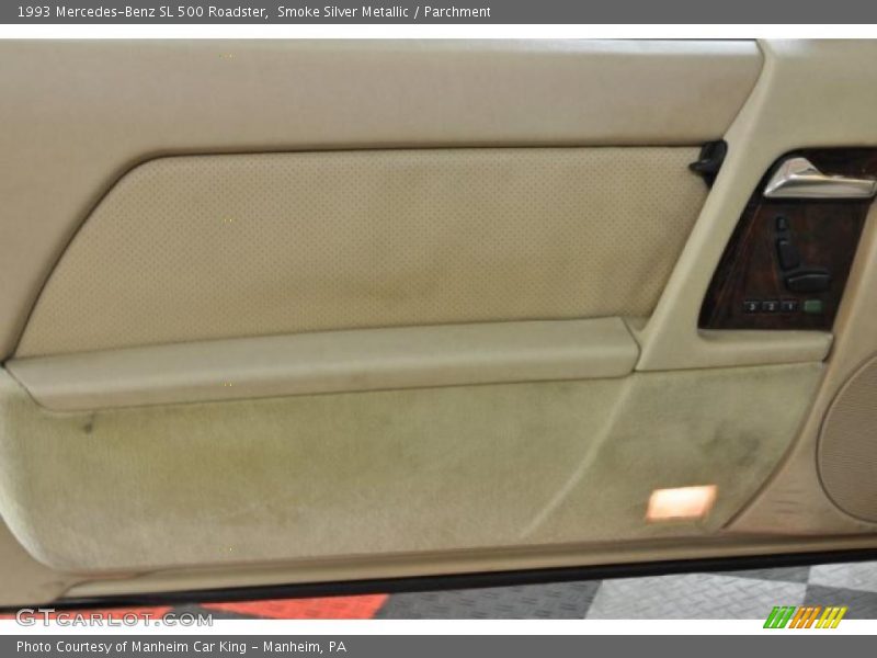 Smoke Silver Metallic / Parchment 1993 Mercedes-Benz SL 500 Roadster