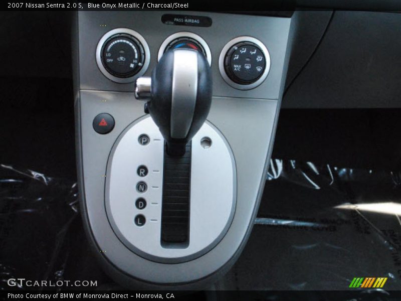 Blue Onyx Metallic / Charcoal/Steel 2007 Nissan Sentra 2.0 S