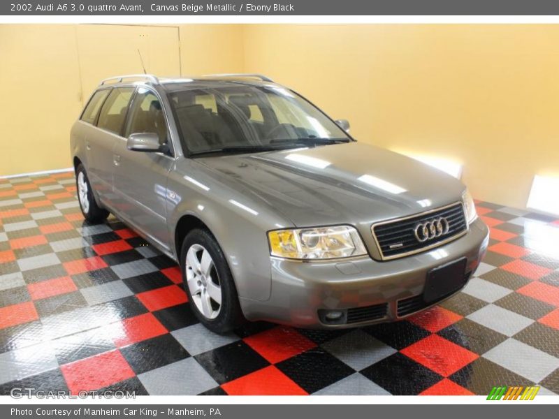 Canvas Beige Metallic / Ebony Black 2002 Audi A6 3.0 quattro Avant