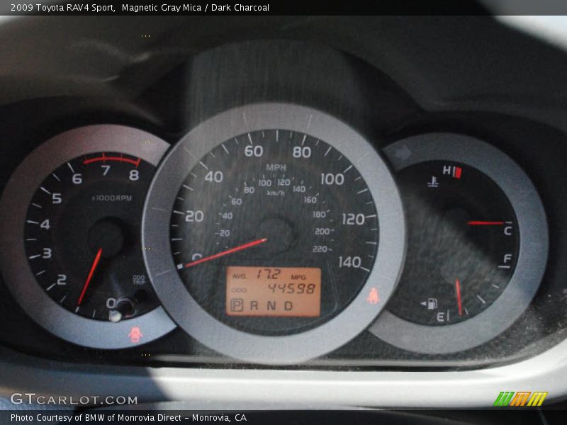 Magnetic Gray Mica / Dark Charcoal 2009 Toyota RAV4 Sport