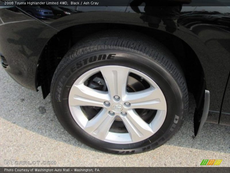 Black / Ash Gray 2008 Toyota Highlander Limited 4WD