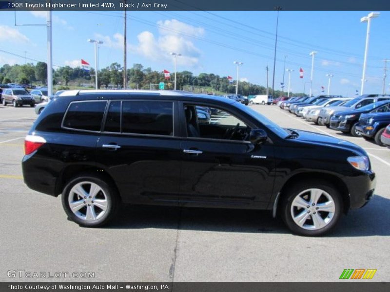 Black / Ash Gray 2008 Toyota Highlander Limited 4WD