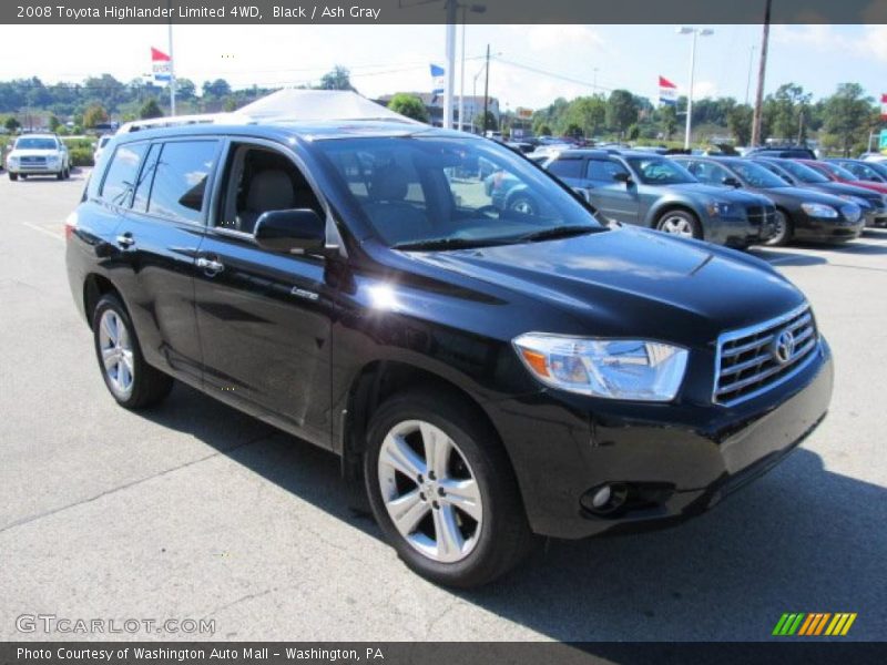 Black / Ash Gray 2008 Toyota Highlander Limited 4WD