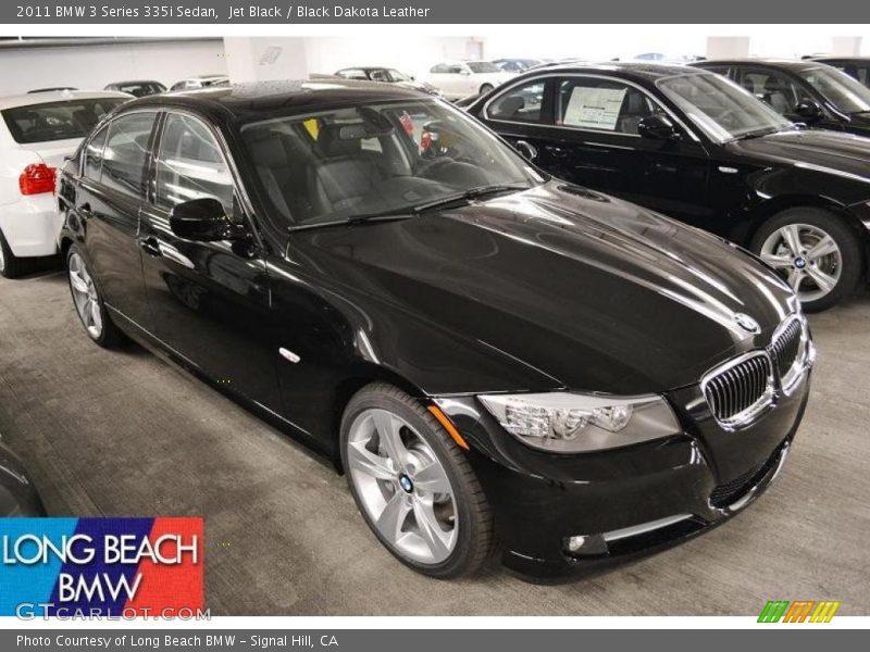 Jet Black / Black Dakota Leather 2011 BMW 3 Series 335i Sedan