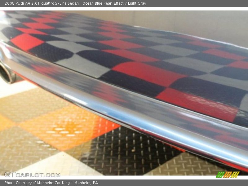 Ocean Blue Pearl Effect / Light Gray 2008 Audi A4 2.0T quattro S-Line Sedan